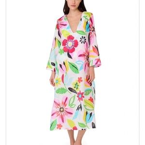 Kate Spade Safari Floral V Neck Maxi CUp
